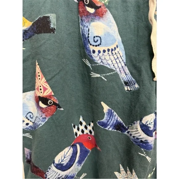 Anthropologie Colorful Bird Print Pajama Pants - Picture 5 of 13